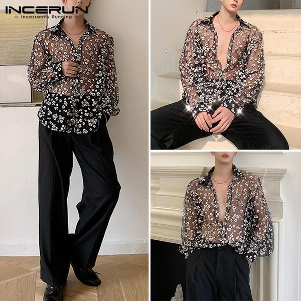 men's casual shirts men mesh fashion shirt long sleeve black printing blusas loose blouse streetwear lapel party clubwear s-5xl inceru, White;black
men's casual shirts men mesh fashion shirt long sleeve black printing blusas loose blouse streetwear lapel party clubwear s-5xl inceru, White;black