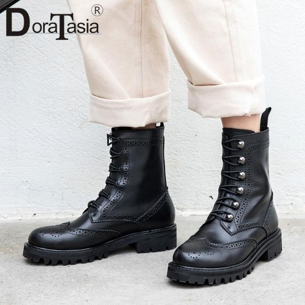 boots doratasia female fashion round toe lace up chunky casual daily designer women mid calf black shoes woman1
boots doratasia female fashion round toe lace up chunky casual daily designer women mid calf black shoes woman1