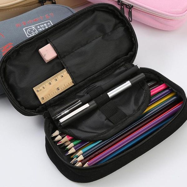 pencil bags large capacity canvas case pen bag stationery school student zipper pouch1
pencil bags large capacity canvas case pen bag stationery school student zipper pouch1