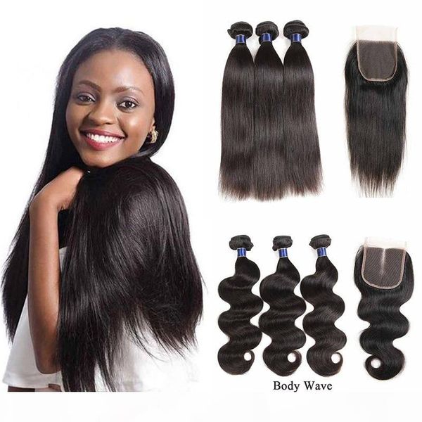 malaysian human hair bundles with lace closure straight body wave brazilian hair weaves with 4x4 closure malaysian virgin hair extensions, Black
malaysian human hair bundles with lace closure straight body wave brazilian hair weaves with 4x4 closure malaysian virgin hair extensions, Black