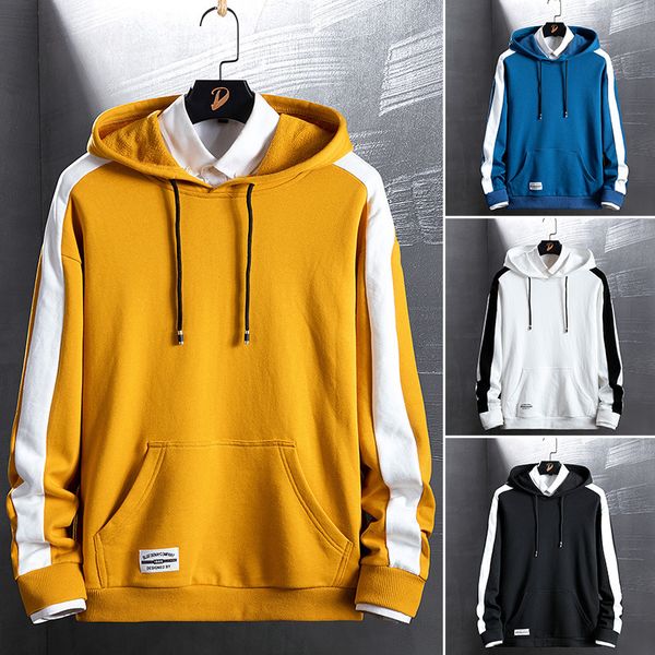 men's sweatershirt long-sleeved hooded spring autumn casual fashion students couple wear jacket pullover sweatshirt hoodies co, Black
men's sweatershirt long-sleeved hooded spring autumn casual fashion students couple wear jacket pullover sweatshirt hoodies co, Black