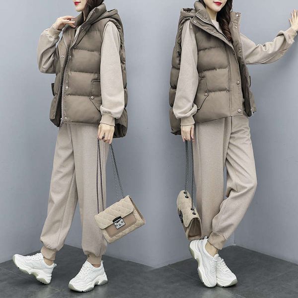 2sf4blarge wear autumn and winter 2020 new women's leisure sweater three piece set, Black
2sf4blarge wear autumn and winter 2020 new women's leisure sweater three piece set, Black