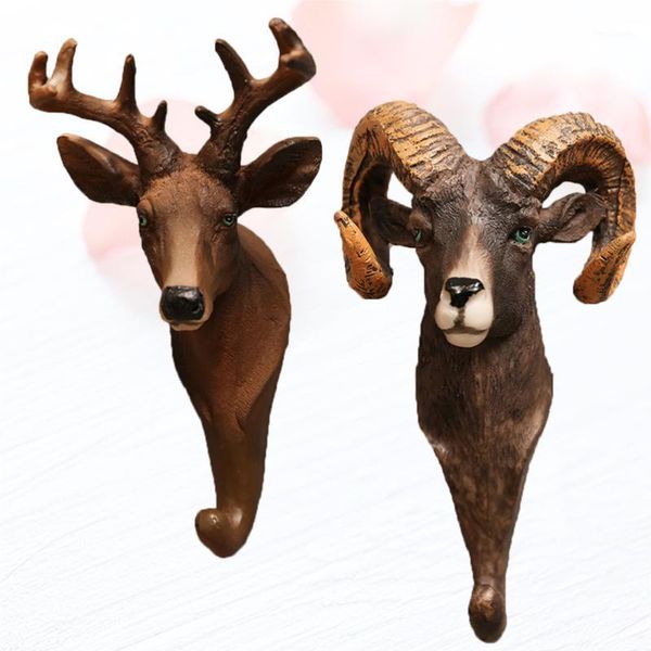 2pcs resin figurines animal decorative wall hanging hook animal head model hook retro modeling sundries for room decoration1
2pcs resin figurines animal decorative wall hanging hook animal head model hook retro modeling sundries for room decoration1