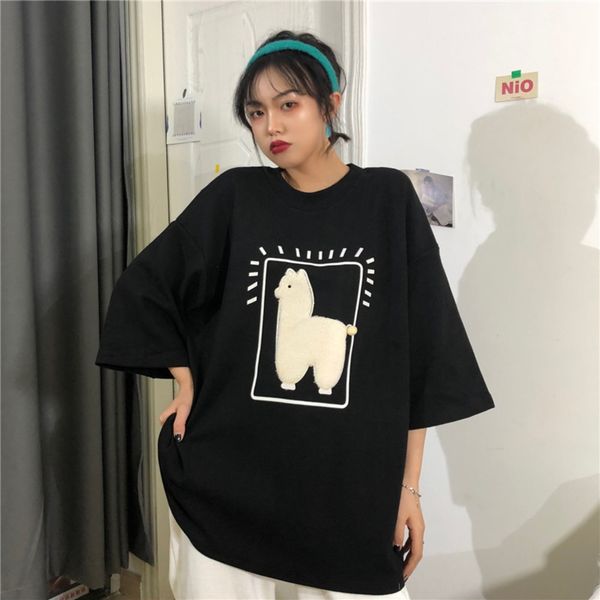 весна и лето корейского короткий рукава женщины clothingstyle свободной студента тенденция футболка футболка ленивая вскользь спортивная оде, White
весна и лето корейского короткий рукава женщины clothingstyle свободной студента тенденция футболка футболка ленивая вскользь спортивная оде, White