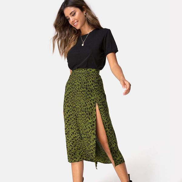 leopard print club skirts women new autumn fashion high split fork green party skirts ladies streetwear knee length1, Black
leopard print club skirts women new autumn fashion high split fork green party skirts ladies streetwear knee length1, Black