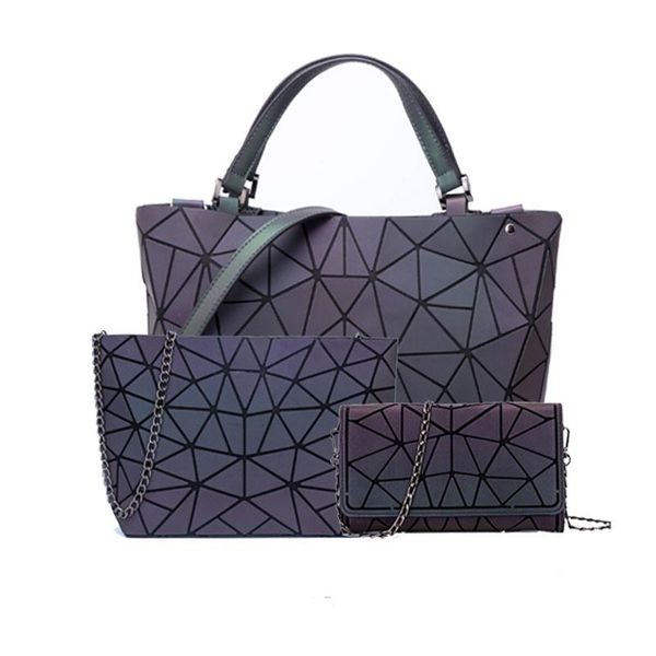 women's diamond geometric bag deformation tote bag irregular folding shoulder holographic laser luminous bao for women
women's diamond geometric bag deformation tote bag irregular folding shoulder holographic laser luminous bao for women