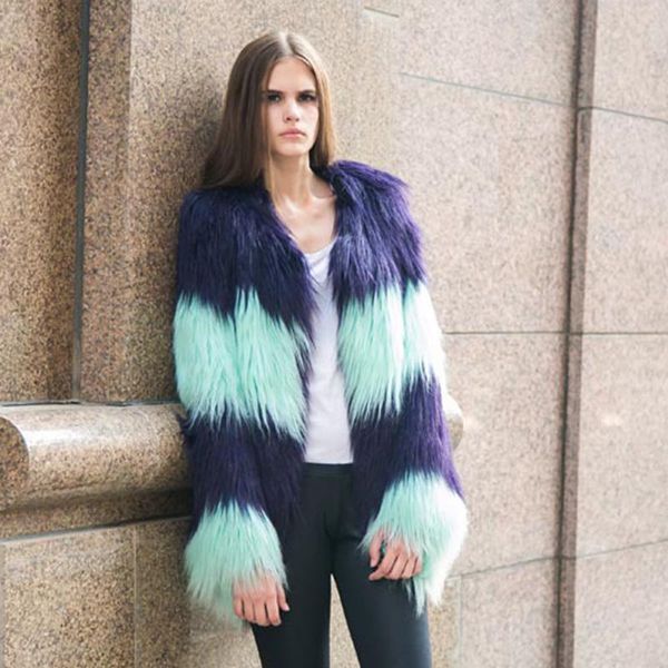 women's fur & faux folobe 2021 high imitation overcoat woman collar cardigan coat long winter casual furry jacket s-3xl, Black
women's fur & faux folobe 2021 high imitation overcoat woman collar cardigan coat long winter casual furry jacket s-3xl, Black