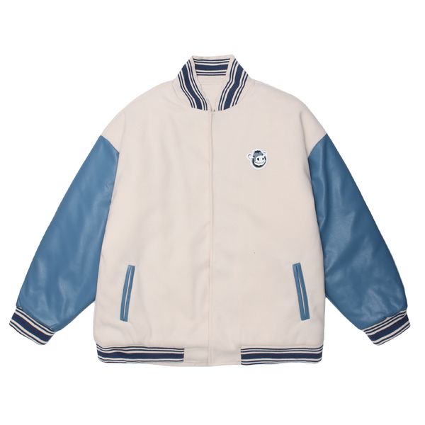 2021 new mens patchwork thick baseball jackets streetwear color block coats winter harajuku hip hop bomber jacket outwear cwmj, Black
2021 new mens patchwork thick baseball jackets streetwear color block coats winter harajuku hip hop bomber jacket outwear cwmj, Black