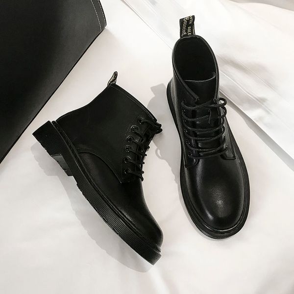 black six-hole short female autumn wild 2020 new british style flat ankle women motorcycle leather boots
black six-hole short female autumn wild 2020 new british style flat ankle women motorcycle leather boots