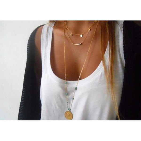 gold color choker necklace for women 3 layers sequins coin pendant chain necklaces & pendants velvet chokers fashion jewelry, Golden;silver
gold color choker necklace for women 3 layers sequins coin pendant chain necklaces & pendants velvet chokers fashion jewelry, Golden;silver