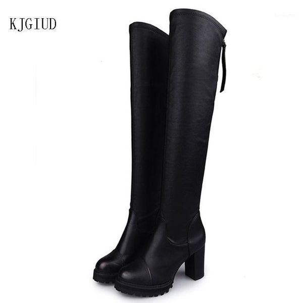 boots spring female long tube over the knee winter stretch leather thick with high heel stovepipe1, Black
boots spring female long tube over the knee winter stretch leather thick with high heel stovepipe1, Black
