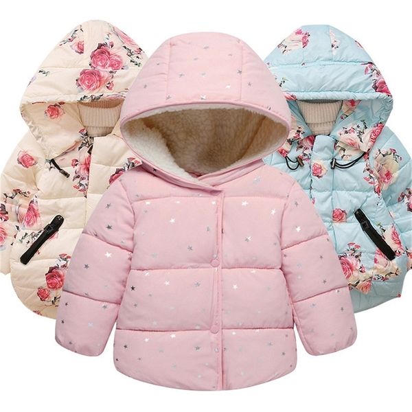 autumn winter baby outerwear infants girls hooded printed princess jacket coats first year birthday gifts cotton padded clothes lj200822
autumn winter baby outerwear infants girls hooded printed princess jacket coats first year birthday gifts cotton padded clothes lj200822