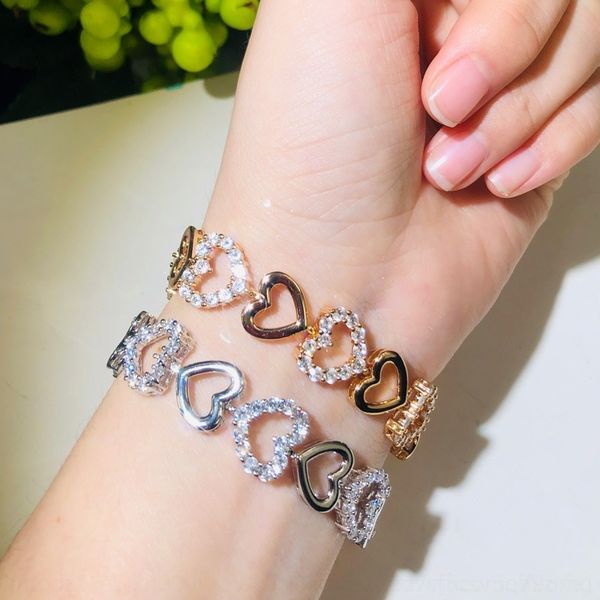 bidnq s0167 selling q fashion exquisite hollow braceletbracelet braceletheart zircon bracelet sweet temperament women's hand jewelry q0, Golden;silver
bidnq s0167 selling q fashion exquisite hollow braceletbracelet braceletheart zircon bracelet sweet temperament women's hand jewelry q0, Golden;silver