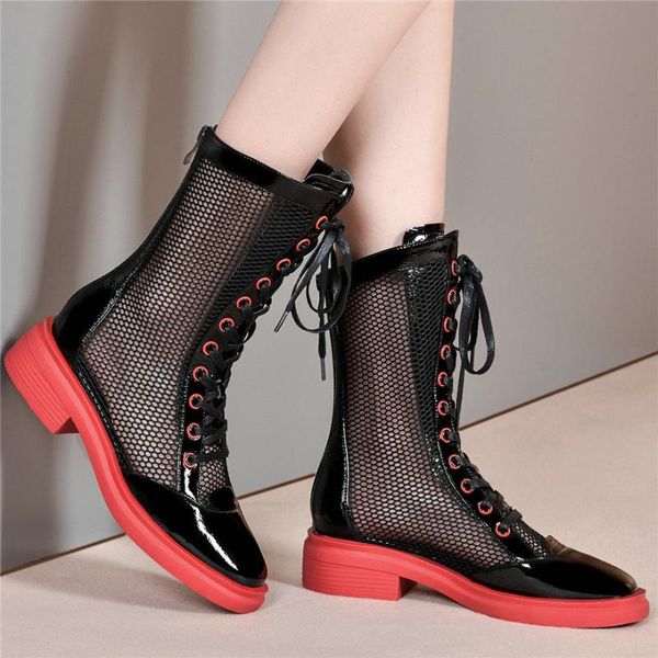 boots fashion sneakers women lace up bright genuine leather riding female summer breathable mesh platform oxfords shoes, Black
boots fashion sneakers women lace up bright genuine leather riding female summer breathable mesh platform oxfords shoes, Black