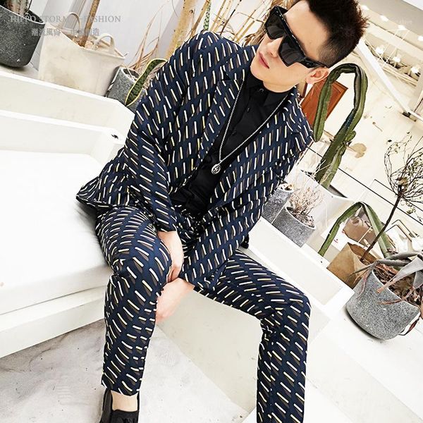 male fashion print blazer jacket suit coat men slim fit suits sets 2pcs (jacket+pant) stage show singer dj costumes customized1, White;black
male fashion print blazer jacket suit coat men slim fit suits sets 2pcs (jacket+pant) stage show singer dj costumes customized1, White;black