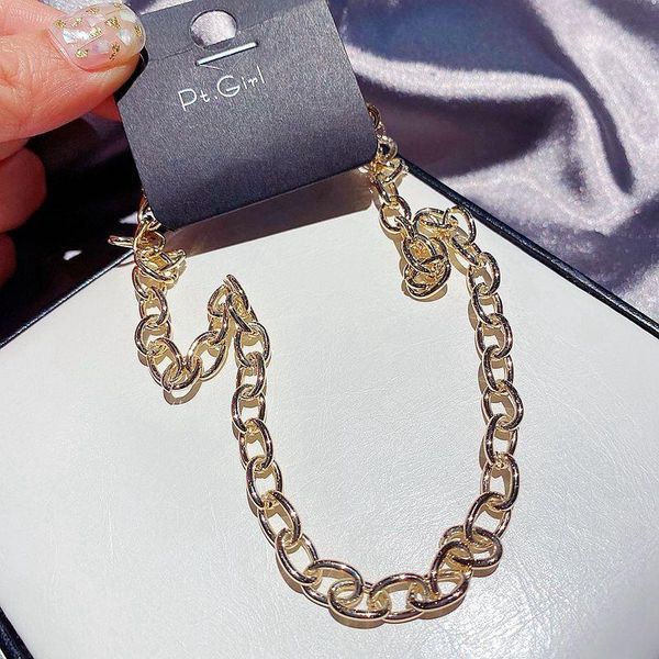 migga chunky solid metal thick clavicle chain necklace for women gold color statement jewelry, Silver
migga chunky solid metal thick clavicle chain necklace for women gold color statement jewelry, Silver