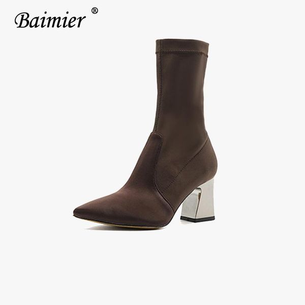 2020 baimier women high sox boots women chunky heel ankle boots silver heel black short casual shoes botas mujer
2020 baimier women high sox boots women chunky heel ankle boots silver heel black short casual shoes botas mujer