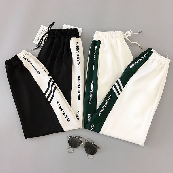 2021 hip hop straights load casual hare spring bf harajuku women's sports pants xsxt, Black;white
2021 hip hop straights load casual hare spring bf harajuku women's sports pants xsxt, Black;white