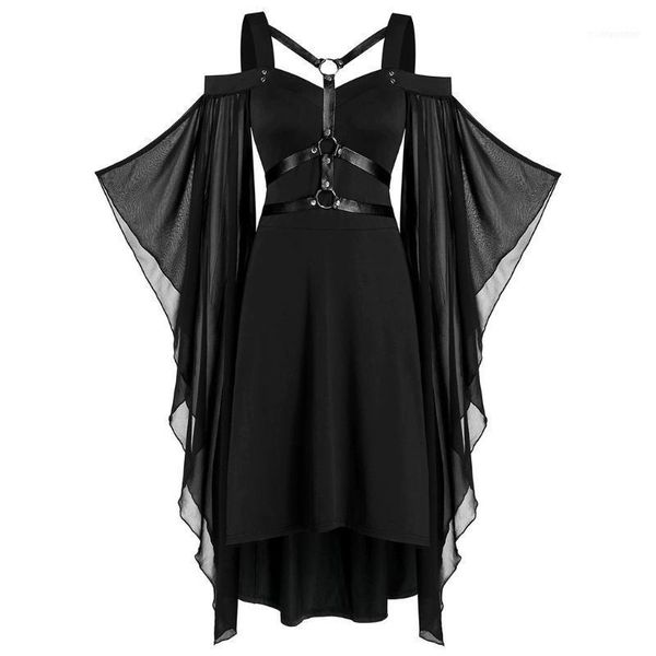 women plus size solid gothic dress ladies criss cross lace patchwork butterfly sleeve dress lolita fashion party halloween11, Black;gray
women plus size solid gothic dress ladies criss cross lace patchwork butterfly sleeve dress lolita fashion party halloween11, Black;gray