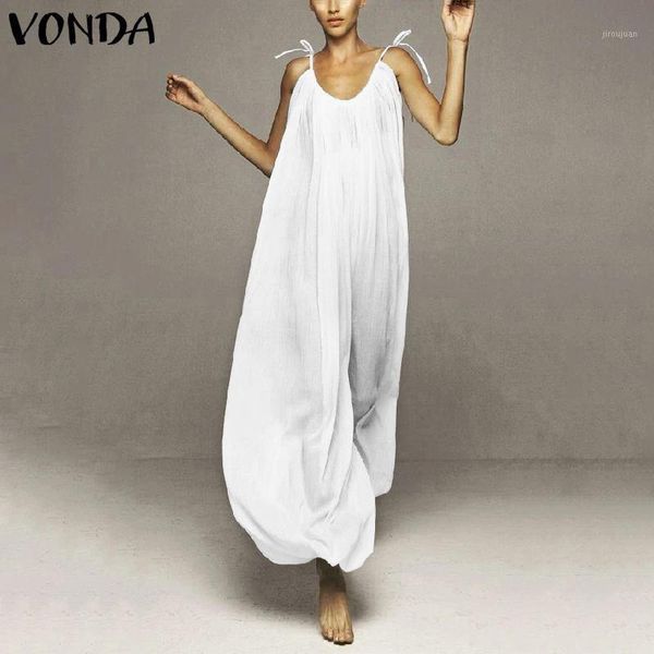 fashion female wide leg pants suspenders 2020 vonda women loose jumpsuits summer solid rompers v-neck elegant overalls plus size1, Black;white
fashion female wide leg pants suspenders 2020 vonda women loose jumpsuits summer solid rompers v-neck elegant overalls plus size1, Black;white
