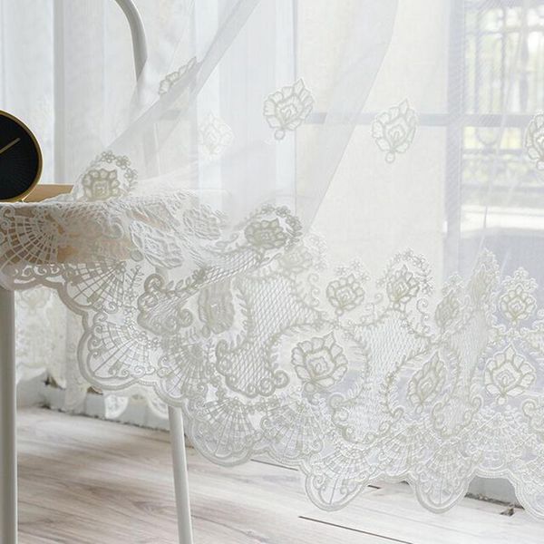 korean pure white lace embroidered voile curtain for living room bedroom embroidered sheer tulle window treatment panel ad324d3
korean pure white lace embroidered voile curtain for living room bedroom embroidered sheer tulle window treatment panel ad324d3