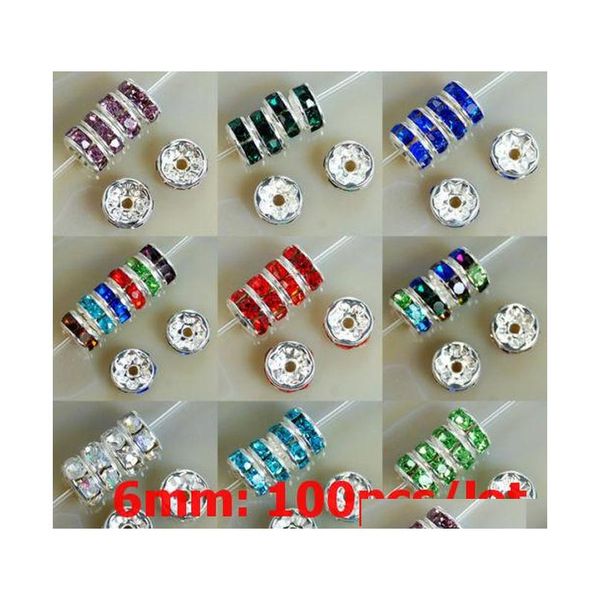 6mm 3a metal silver plated crystal rhinestone rondelle spacer beads 11colors for choose 100pcs shipping wholesale gmalm
6mm 3a metal silver plated crystal rhinestone rondelle spacer beads 11colors for choose 100pcs shipping wholesale gmalm
