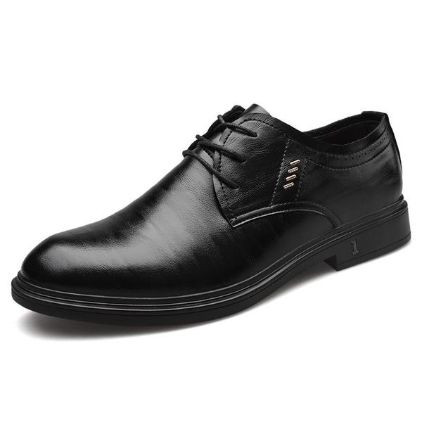 dress shoes 2021 men formal leather business casual office round toe male breathable oxfords, Black
dress shoes 2021 men formal leather business casual office round toe male breathable oxfords, Black