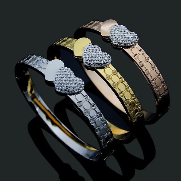 2020 designer titanium steel korean version bracelet heart-to-heart mud drill bracelet ladies double heart full diamond braceletvalentine�, Black
2020 designer titanium steel korean version bracelet heart-to-heart mud drill bracelet ladies double heart full diamond braceletvalentine�, Black