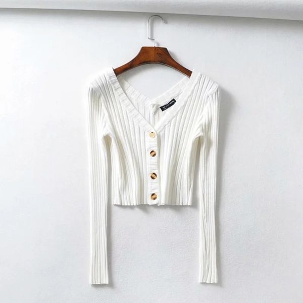 v-neck women's fall 2020 new single t-shirt t-shirt breasted wide hole stripe slim short sweater trend obuxa, White;black
v-neck women's fall 2020 new single t-shirt t-shirt breasted wide hole stripe slim short sweater trend obuxa, White;black