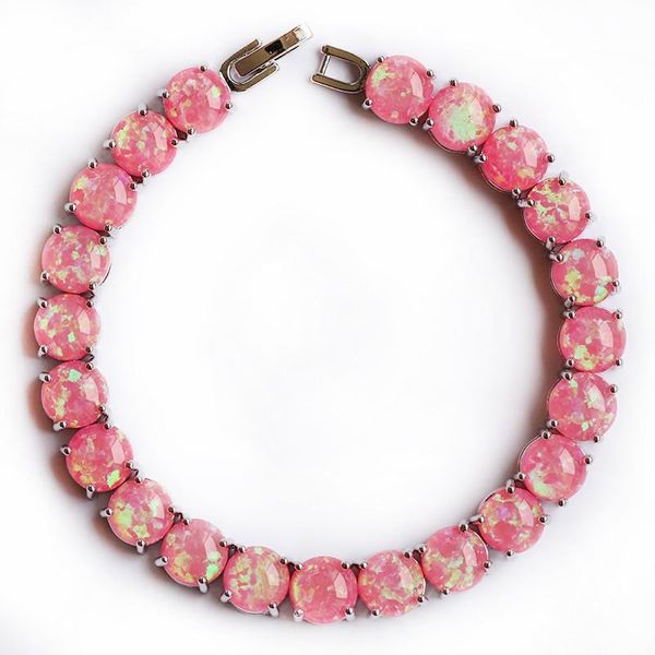 sz0035 pink opal gem round charm bracelets for girl brand bracelets & bangles female bijoux, Golden;silver
sz0035 pink opal gem round charm bracelets for girl brand bracelets & bangles female bijoux, Golden;silver