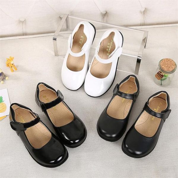 flat shoes girls' leather black and white children' single girl princess dress1, Black;grey
flat shoes girls' leather black and white children' single girl princess dress1, Black;grey