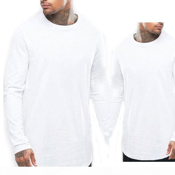 black white men's long sleeve hip hop zipper design t shirt round neck hem arc fashion tshirt, White;black 
black white men's long sleeve hip hop zipper design t shirt round neck hem arc fashion tshirt, White;black
