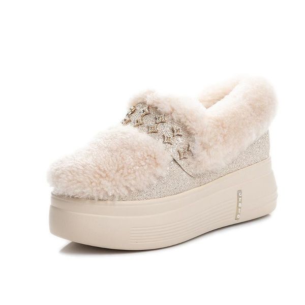 womens real lambswool fur platform warm winter thick wedge high heel boots snow rhinestones shoes loafers mules round toe, Black
womens real lambswool fur platform warm winter thick wedge high heel boots snow rhinestones shoes loafers mules round toe, Black