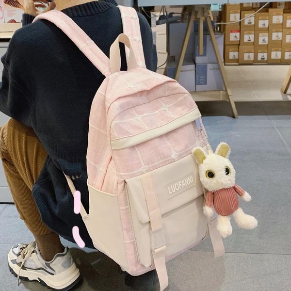 lenlei women canvas plaid backpack cute student book school bag kawaii girl linen buckle backpack luxury female harajuku bag
lenlei women canvas plaid backpack cute student book school bag kawaii girl linen buckle backpack luxury female harajuku bag