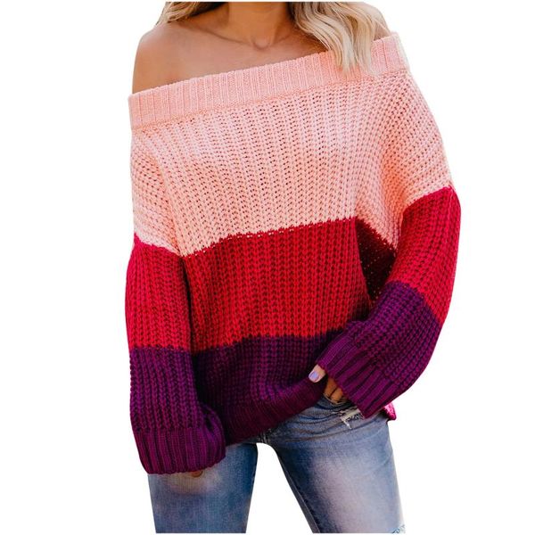 women's sweaters 2021 spring and autumn casual loose plus size stitching sweater long sleeve round neck pullover fashion, White;black
women's sweaters 2021 spring and autumn casual loose plus size stitching sweater long sleeve round neck pullover fashion, White;black