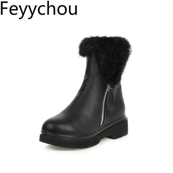 women boots autumn winter med heel warm pu ankle hair snow boots flat platform plush 2020 new fashion brown black
women boots autumn winter med heel warm pu ankle hair snow boots flat platform plush 2020 new fashion brown black