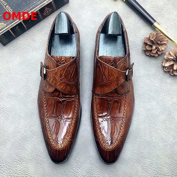omde new fashion genuine leather crocodile pattern pointed toe dress shoes men slip on monk strap wedding shoes formal, Black
omde new fashion genuine leather crocodile pattern pointed toe dress shoes men slip on monk strap wedding shoes formal, Black