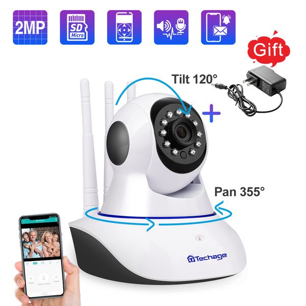 Techage 1080P Wireless IP Camera Baby Monitor Dome Indoor 2-Way Audio Video CCTV Wifi PT Camera Security Surveillance P2P Alert
Techage 1080P Wireless IP Camera Baby Monitor Dome Indoor 2-Way Audio Video CCTV Wifi PT Camera Security Surveillance P2P Alert