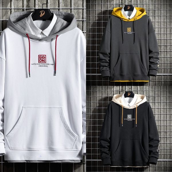 wfhy0 2020 new clothes sweater autumn long sweater men's hooded fake two-piece korean style trendy handsome clothes sleeve loose autumn, Black
wfhy0 2020 new clothes sweater autumn long sweater men's hooded fake two-piece korean style trendy handsome clothes sleeve loose autumn, Black