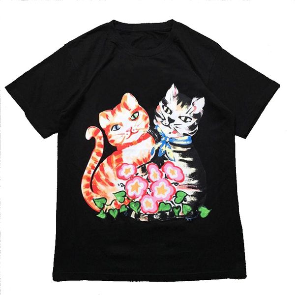 street fashion mens t shirt 2020 couples kittens polos short sleeve t shirts men and women style hip hop pullover tee, White;black
street fashion mens t shirt 2020 couples kittens polos short sleeve t shirts men and women style hip hop pullover tee, White;black