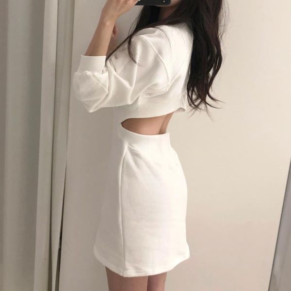women mini autumn dress korea back hollow out waist long sleeve o-neck streetwear pencil casual bodycon ladies dresses, Black;gray
women mini autumn dress korea back hollow out waist long sleeve o-neck streetwear pencil casual bodycon ladies dresses, Black;gray