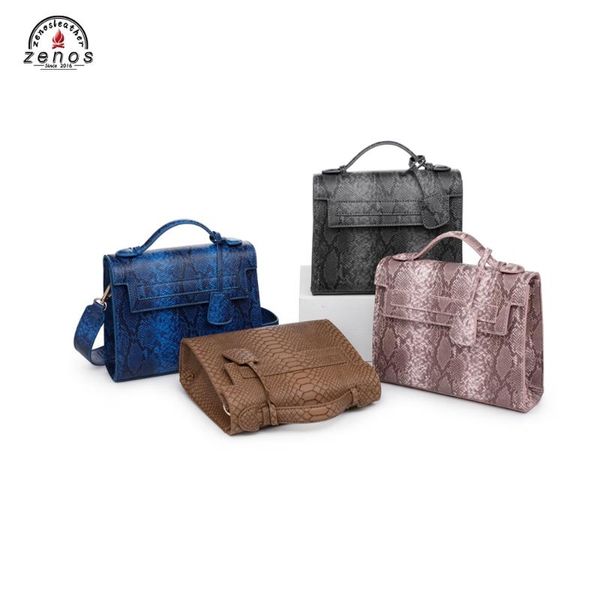 zenos office lady envelope shoulder bags snake skin pattern crossbody female bags with bag accessory
zenos office lady envelope shoulder bags snake skin pattern crossbody female bags with bag accessory