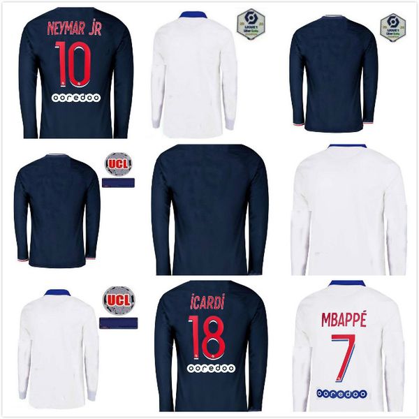 2020 2021 men long sleeve soccer jersey 20 21 mbappe sarabia paredes uniform mens neymar jr choupo moting icardi kit football shirt, Black
2020 2021 men long sleeve soccer jersey 20 21 mbappe sarabia paredes uniform mens neymar jr choupo moting icardi kit football shirt, Black