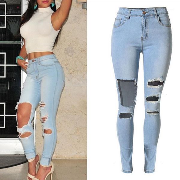 women's jeans sherhure 2021 high waist stretch big hole ripped skinny for women pants femme1, Blue
women's jeans sherhure 2021 high waist stretch big hole ripped skinny for women pants femme1, Blue