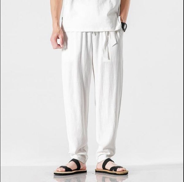 spring and summer new chinese style men's casual pants pants cotton small feet harem linen1, Black
spring and summer new chinese style men's casual pants pants cotton small feet harem linen1, Black