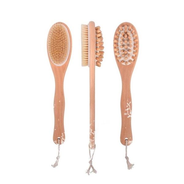 long handle wood brush elliptical head pig bristles double faced cleansing massager brushes exfoliating home bathing gadgets 9 95cl g2
long handle wood brush elliptical head pig bristles double faced cleansing massager brushes exfoliating home bathing gadgets 9 95cl g2