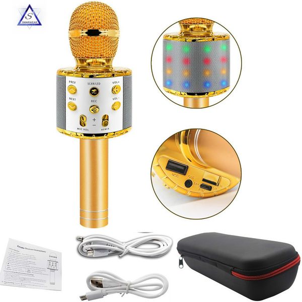 ws858 professional wireless karaoke microphone speaker condenser microfono with bag bluetooth radio studio record mic pk ws-858
ws858 professional wireless karaoke microphone speaker condenser microfono with bag bluetooth radio studio record mic pk ws-858