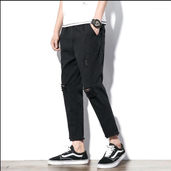 men's pants m-5xl summer hole men's casual feet jeans loose hairstylist nightclub tide black harem plus size costumes1
men's pants m-5xl summer hole men's casual feet jeans loose hairstylist nightclub tide black harem plus size costumes1