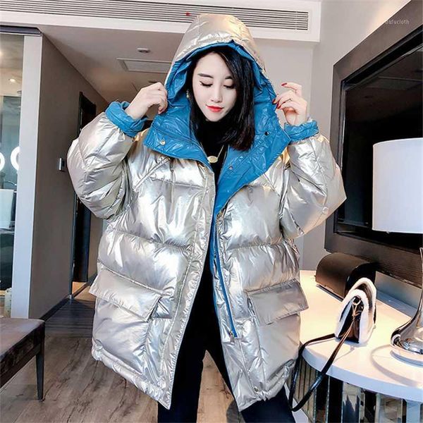 winter jacket women hooded parka 2020 korean fashion glossy cotton clothing loose warm down padded jacket women streetwear h3441, Black
winter jacket women hooded parka 2020 korean fashion glossy cotton clothing loose warm down padded jacket women streetwear h3441, Black
