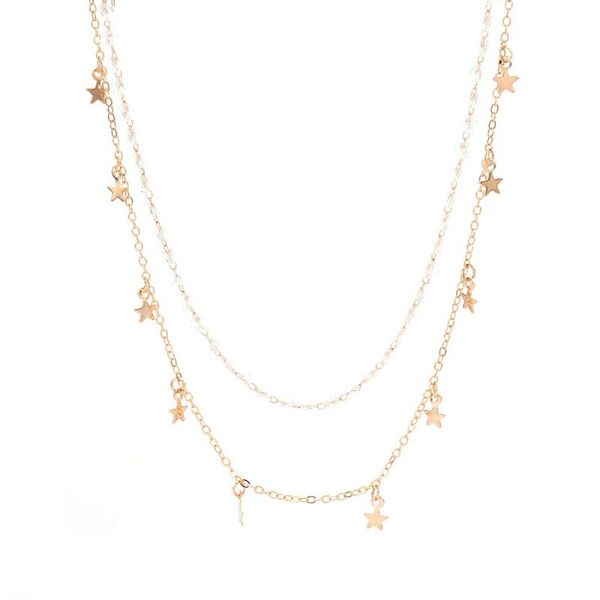 chains gold star women necklace double beaded chain jewelry temperament crystal accessories female valentine day gift, Silver
chains gold star women necklace double beaded chain jewelry temperament crystal accessories female valentine day gift, Silver